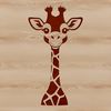 A tall, spotted savannah animal with a long neck and legs.