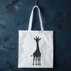 Giraffe Illustration in Vector Graphic An illustrative representation of a giraffe, a common safari animal found in Africa, depicted as a vector graphic design.