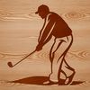Beautiful Golf Club Graphic Design Golf club illustration with detailed graphics, suitable for vector art projects.