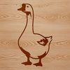 A free SVG file design featuring a bird anatomy study of a goose.