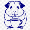 Free Vector Illustration of a Guinea Pet A digital illustration of a Guinea Pig in vector format suitable for cut-out projects with a cutting machine.
