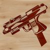 A high-resolution graphic representation of a firearm in SVG format.