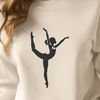 Balance Beam Backflip Silhouette A young athlete in mid-air, performing a backflip on the balance beam, illustrating flexibility and agility.