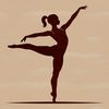 Gymnastics Illustration for Design A female gymnast in mid-air pose, illustrating various aspects of the sport.