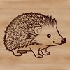 Free Hedgehog SVG Download A detailed illustration of a hedgehog in vector format, suitable for various digital applications.