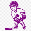 Hockey Action SVG Graphic Design Illustrated hockey player in action, designed as vector graphics.