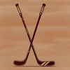 Motion Graphics Hockey Stick Vector A vector illustration of a hockey stick and puck in motion.