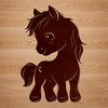 Cutting Machine Ready Horse SVG A digital illustration of a horse in vector format, suitable for cutting machines and laser cutters.