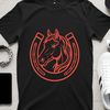 Horse shoe stencil design for laser engraving