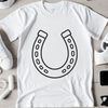SVG horse shoe template for Cricut and laser engraving
