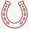 Horse shoe stencil in SVG format for DIY projects