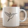 Beautiful Bird Silhouette in Vector Format Illustrative image of a hummingbird in vector format.