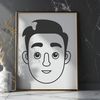 Clean Style Man Clip Art A male figure depicted in a clean vector style, suitable for various design purposes.