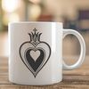 Beautiful Vector Art for Design Projects A vector illustration of the Sacred Heart, suitable for various design projects and commercial use.