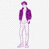 Man Silhouette Design An SVG clip art image featuring a man design suitable for various applications.