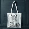Illustrated jaguar design in vector format for creative projects.