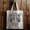 Stylish Jaguar Design A stylized illustration of a jaguar, a big cat species, depicted in a vector format.
