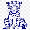 A realistic illustration of a jaguar, a large wild cat species.