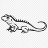 Stylized Lizard SVG Design A colorful illustration of a reptile animal in a stylized design format.