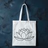 Lotus Flower Icon A stylized illustration of a lotus flower with multiple petals, suitable for vector design.
