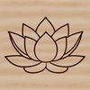 Sacred Lotus Ornament An ornate design featuring a stylized representation of the sacred lotus plant.