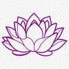 Beautiful Lotus Flower SVG Design An iconic vector representation of the lotus flower commonly used in various designs.