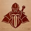 SVG design of a historical warrior with a suit of armor