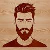 SVG Vector Art Man Design A vector graphic representation of a man with beard.