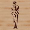 Beautiful Man Silhouette Design A simple illustration of a male figure created as vector art.