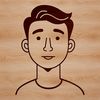 Simple Male Outline Illustration A simple outline illustration of a male figure, suitable for vector art projects.