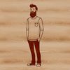 Male Portrait Vector Art Portrait of a male figure with a beard in vector format.