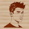 Beautiful Free Vector Man Illustration A male figure represented as a simple vector graphic.