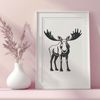 Wildlife Icon Vector Graphic An editable vector graphic of a large mammal commonly found in North America's wilderness areas.
