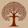 Free Tree Clip Art Download Vector graphic design featuring a minimalist tree silhouette.