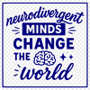 Empowering Neurodiversity with Uplifting Words Inspiring quote celebrating neurodivergent individuals with autism and ADHD.