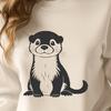 An SVG design featuring an otter as a graphic element.