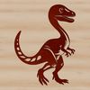 Free Cuttable Dinosaur SVG A digital image of a dinosaur designed for use with cutting machines like Cricut or laser cutters.