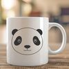 Wildlife Vector Graphics Panda Design A detailed illustration of a panda in a natural setting, suitable for vector design and cutting machine projects.