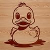 Beautiful Waterfowl Illustration A digital illustration of a duck, suitable for vector art design.
