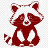 Beautiful SVG Raccoon Clip Art Design A vector illustration of a raccoon in various poses, suitable for cutting out with a Cricut or laser cutter.