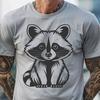 Whimsical Wildlife Icon in Vector Format A digital representation of a raccoon created using scalable vector graphics (SVG).