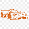 High-Speed Vector Art A high-quality SVG illustration of a sleek racing car, suitable for cutting machines like Cricut or laser cutters.