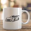High-Speed Sports Car Illustration A detailed illustration of a high-performance sports car in motion.