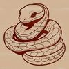 Colorful Snake Silhouette A colorful illustration of a snake in various forms, suitable for vector design projects and digital crafting.