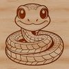 Colorful Snake Illustration A colorful illustration of a snake with intricate patterns.