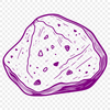 Detailed Rock Clip Art Design A detailed illustration of a rock in vector format, suitable for digital design.