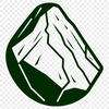 Beautiful Rock Illustration in Vector Format An illustration of a rock in vector format, suitable for digital cutting and laser engraving.