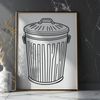Modern Waste Management Container Design A simple, modern waste management receptacle.