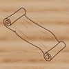 A traditional paper scroll with a ribbon tied around it, suitable for various creative projects.