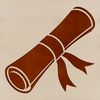 An SVG graphic of a scroll design suitable for personal or commercial use, ideal for DIY projects and web applications.